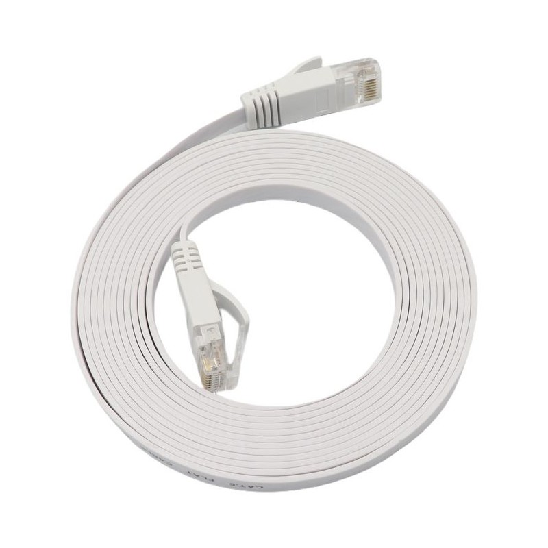 MicroConnect U/UTP CAT6A 5M White Flat